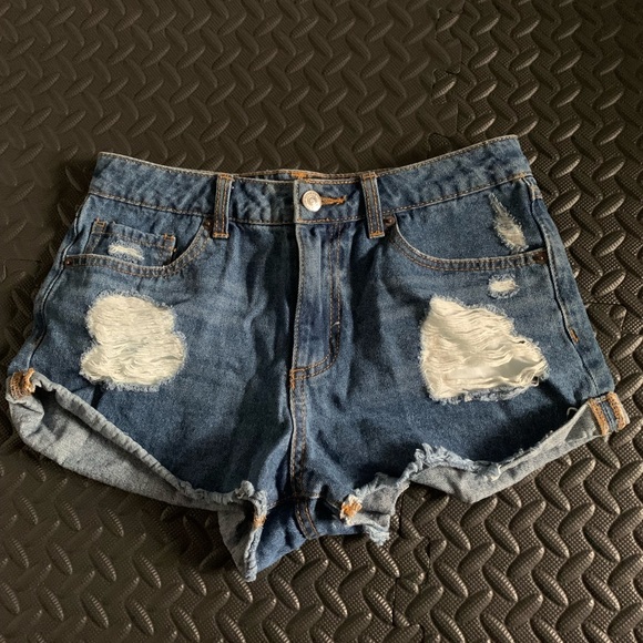 forever 21 short denim shorts size 27 - Picture 1 of 3